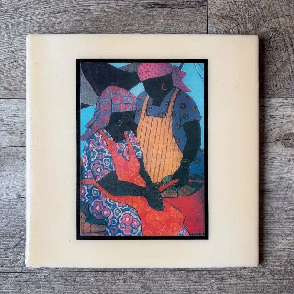 1011 Patterns by Gloria Lynn Ceramic Hanging Tile Art